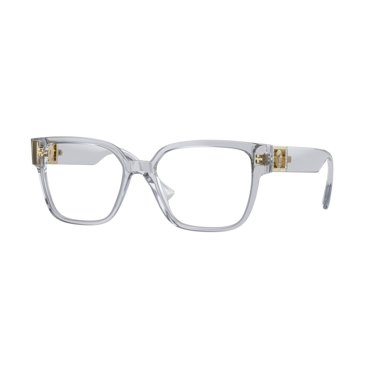 Versace VE3329B 5305 Transparent Grey Demo Lens 52 mm Women`s Eyeglasses