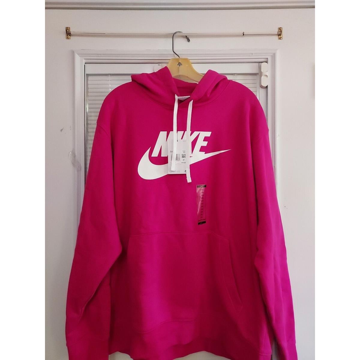 Nike Size Xxl Sportswear Club Fleece Fireberry Hoodie 4