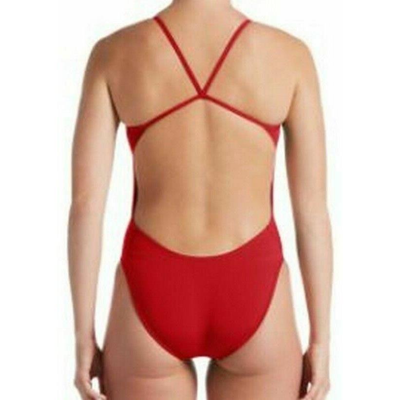 Nike Hydrastrong Cut Out One Piece Swimsuit Red NESSA018-614 30 Wmns 4