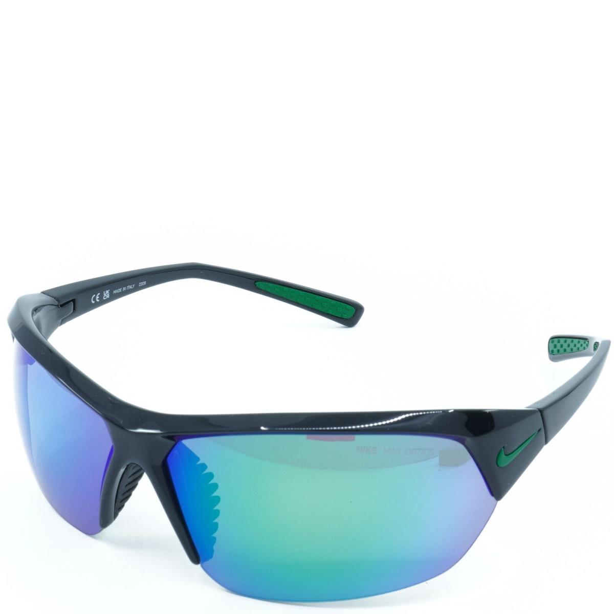 DV2163-012 Mens Nike Skylon Ace Sunglasses - Frame: Black/ Pine Green