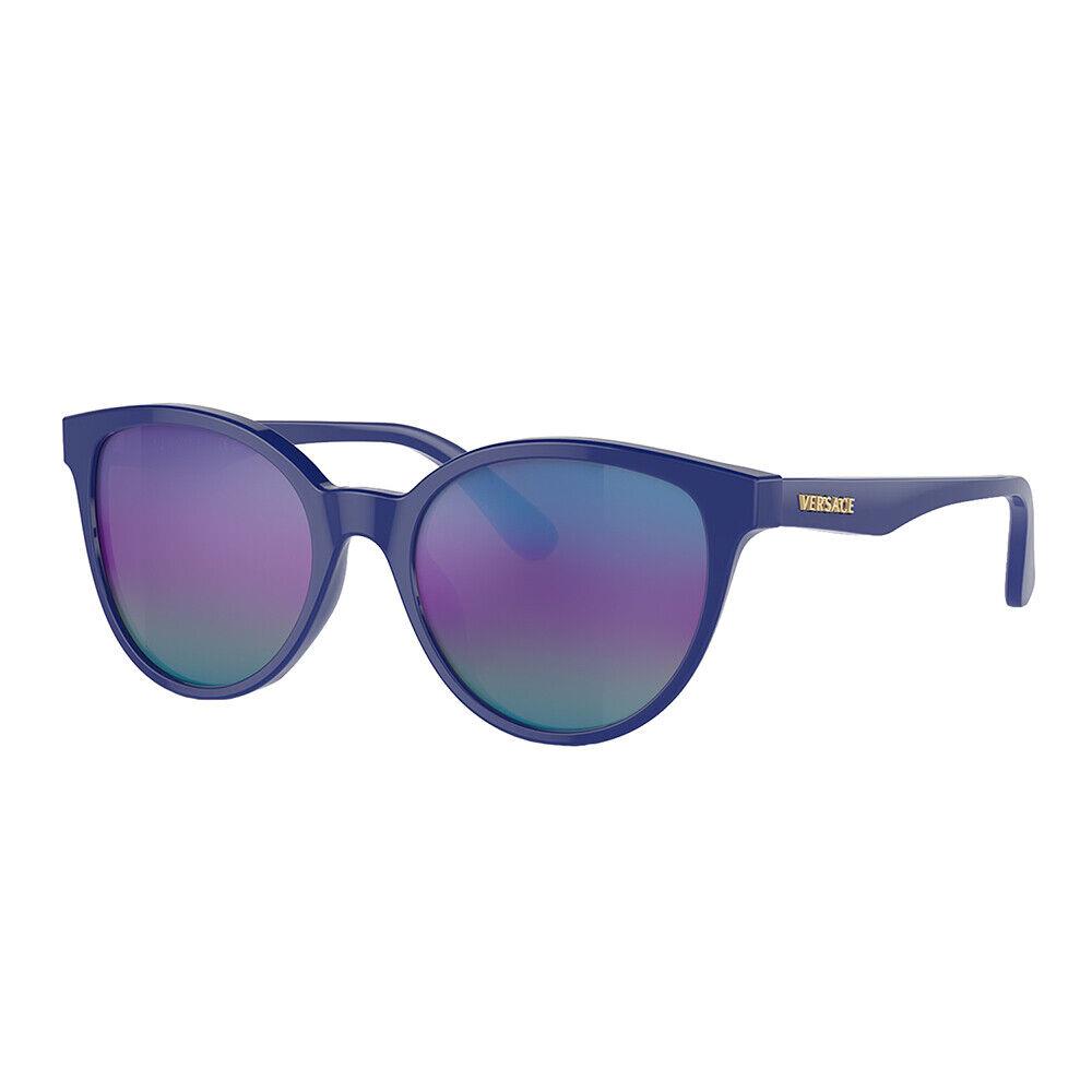 VK 4427U 5294P1 Blue Plastic Round Sunglasses Multi Mirrored Lens by Versace