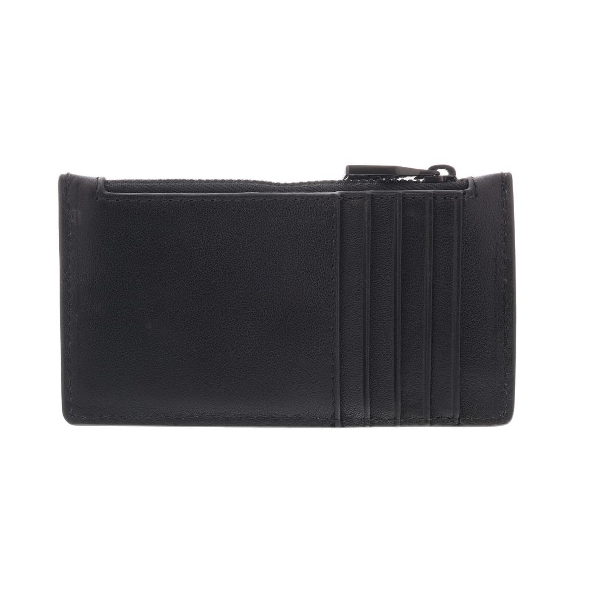 Versace Jeans Couture Black/white Zippered Cardholder