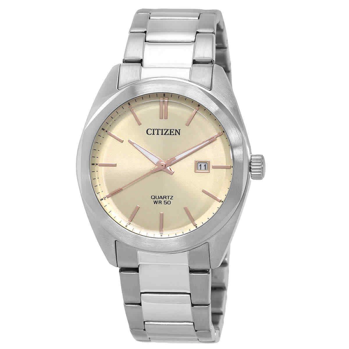 Citizen Quartz Ivory Dial Men`s Watch BI5110-54B