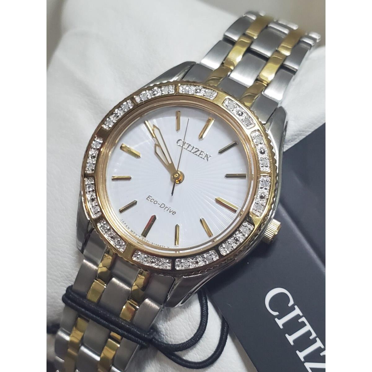 Citizen Women`s EM0244-55A Analog Display Quartz Two Tone Watch