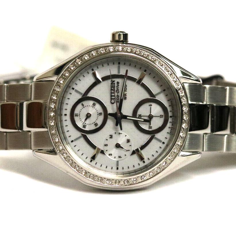 Citizen Eco-drive FD1060-55A Women`s Quartz Stainless Chronograph Watch