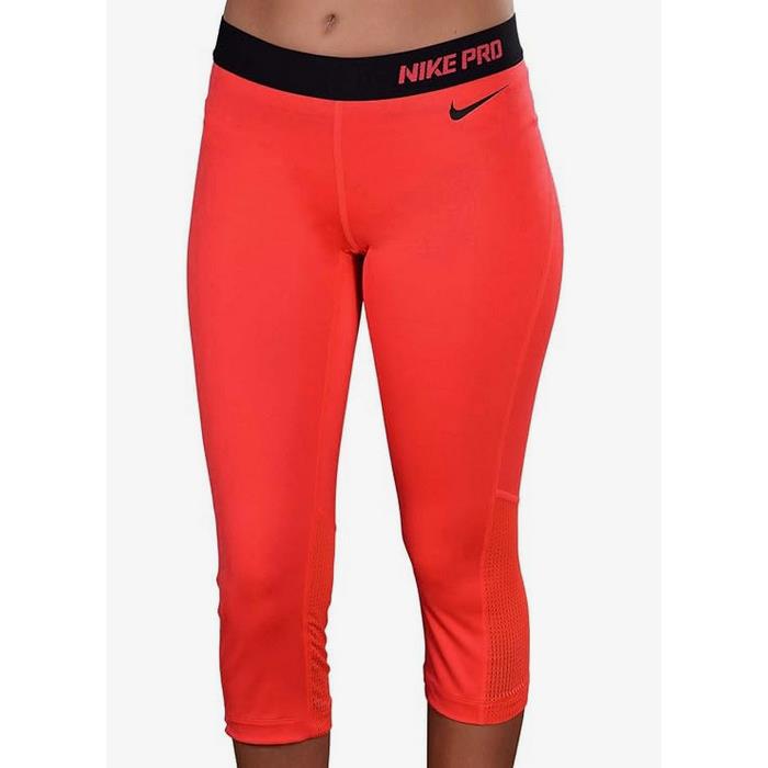 Nike S Women`s Hypercool Yoga/gym Capris-laser Crismon 589376-603