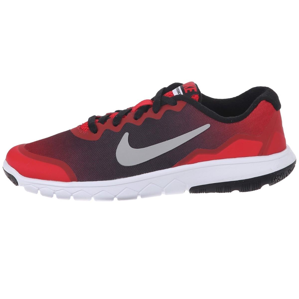 Nike Sneakers Flex Experience4 Red/fflat Silver/black/white Boys Size 6 - Red/Silver/Black/White