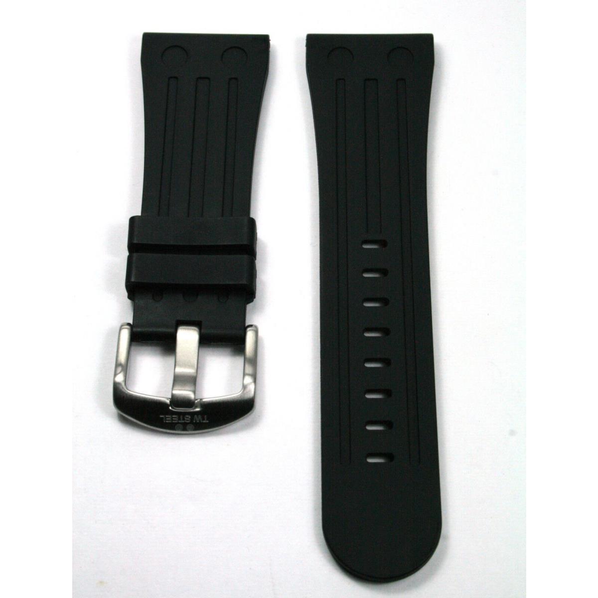 TW Steel TWB97 Black Rubber Strap For Goliath 42MM Cases 30MM Width