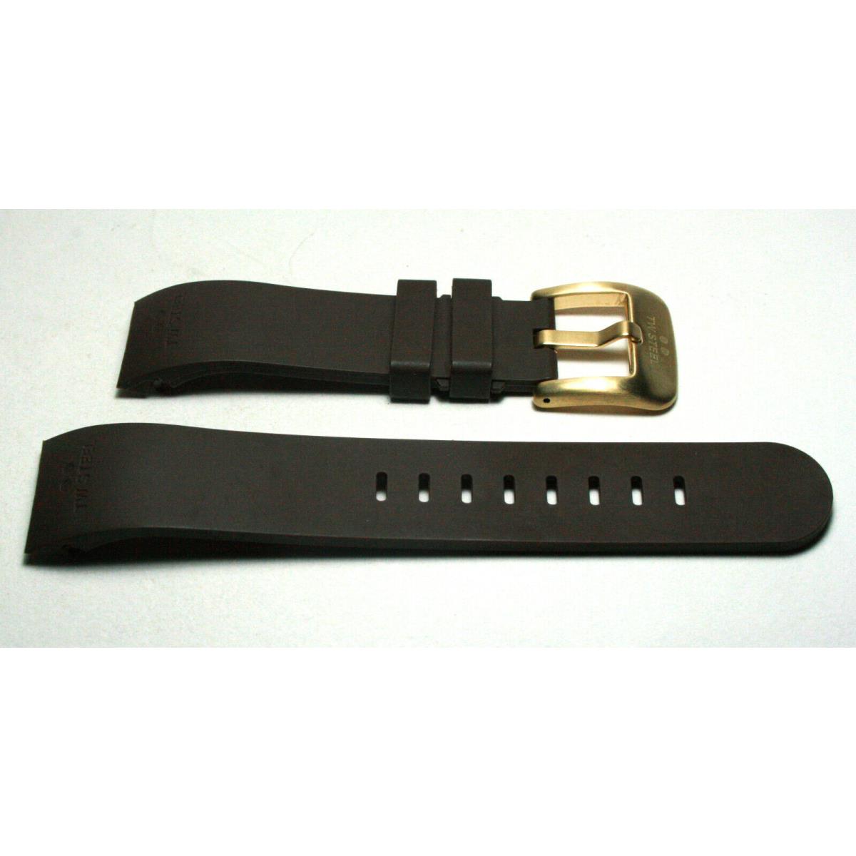 TW Steel TWB103 Brown Rubber Strap Pvd Gold Buckle Grandeur 45mm