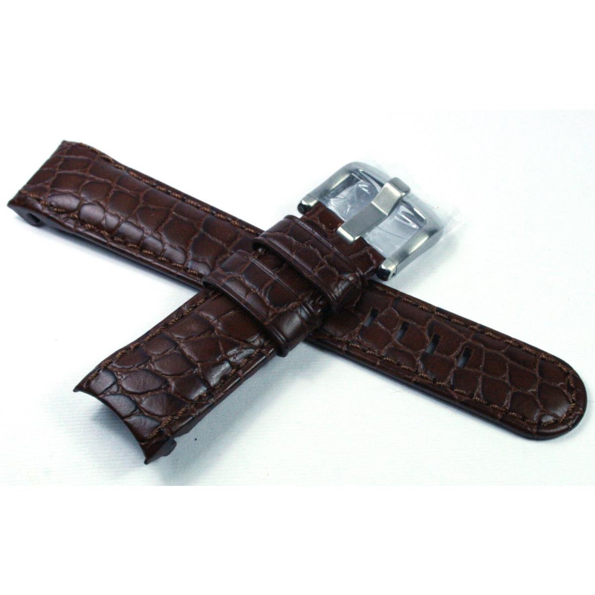 TW Steel Twb 126 Grandeur Brown Alligator Strap 22MM Width - Band: Brown