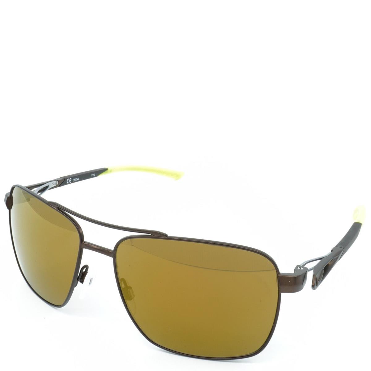 DQ0921-227 Mens Nike Club Premier Sunglasses - Frame: Walnut/Volt