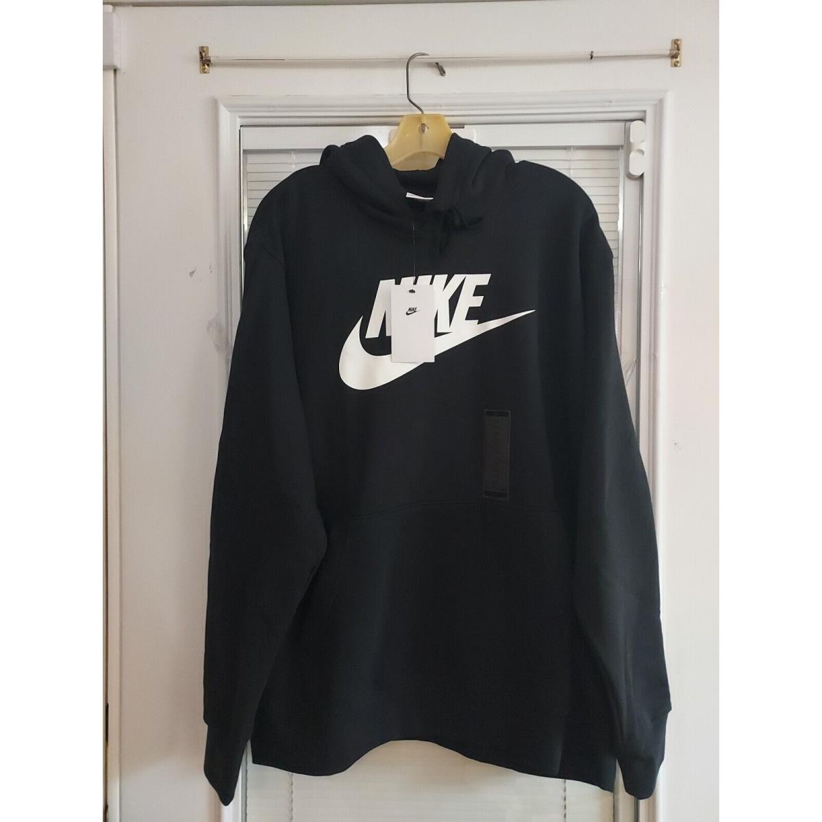 Nike Size Xxl Sportswear Club Fleece Black Hoodie