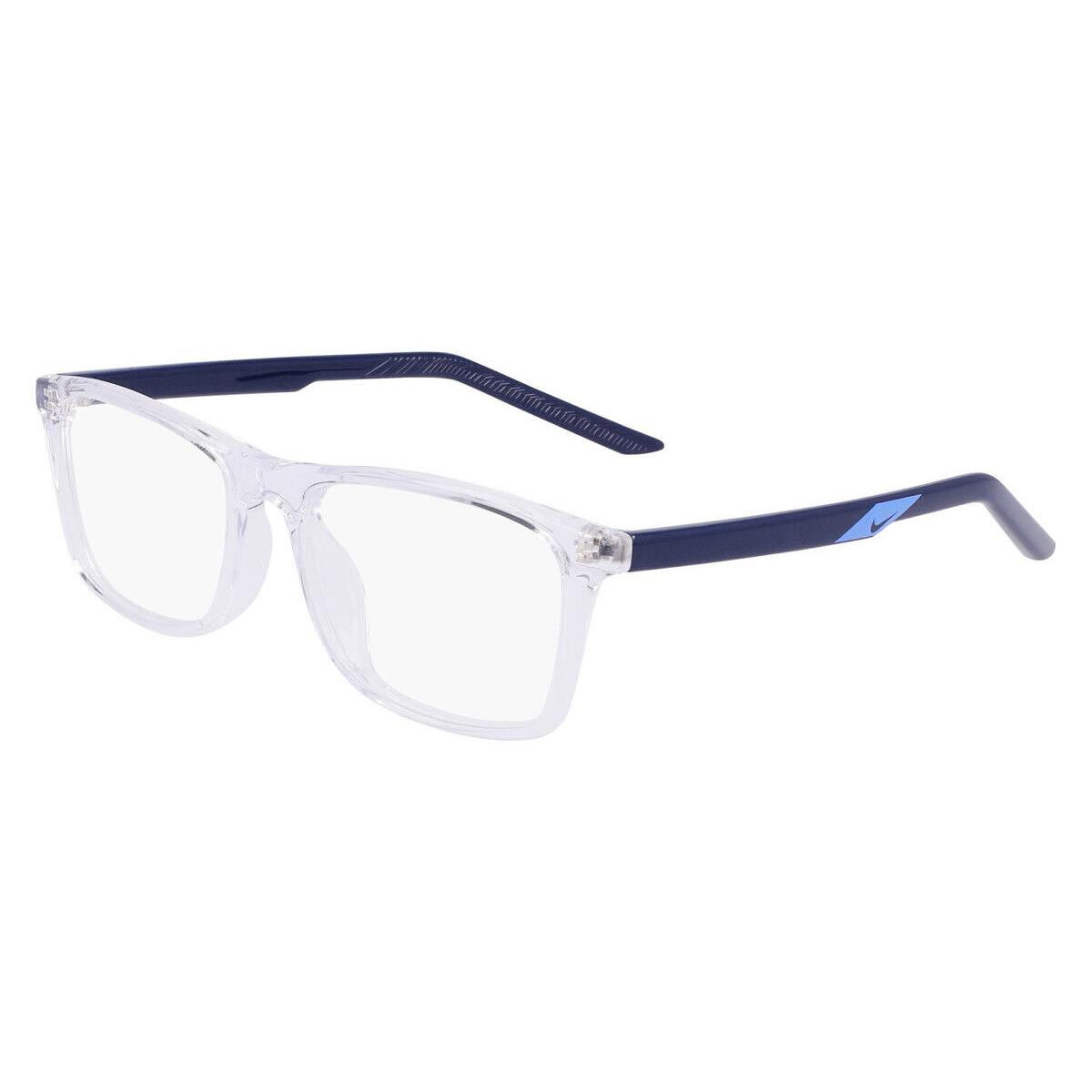 Nike 5544 Eyeglasses Kids Clear/midnight Navy Rectangle 50mm