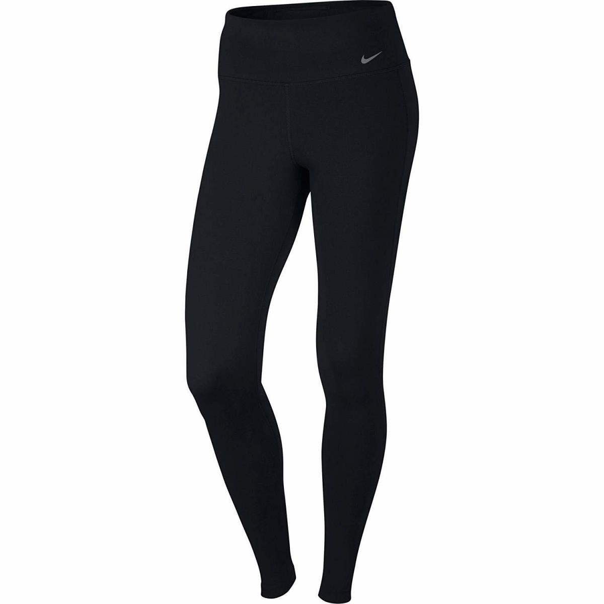 Nike XS Women`s Dry Tight Fit Yoga/gym Mid-rise Leggings-black 802939-010