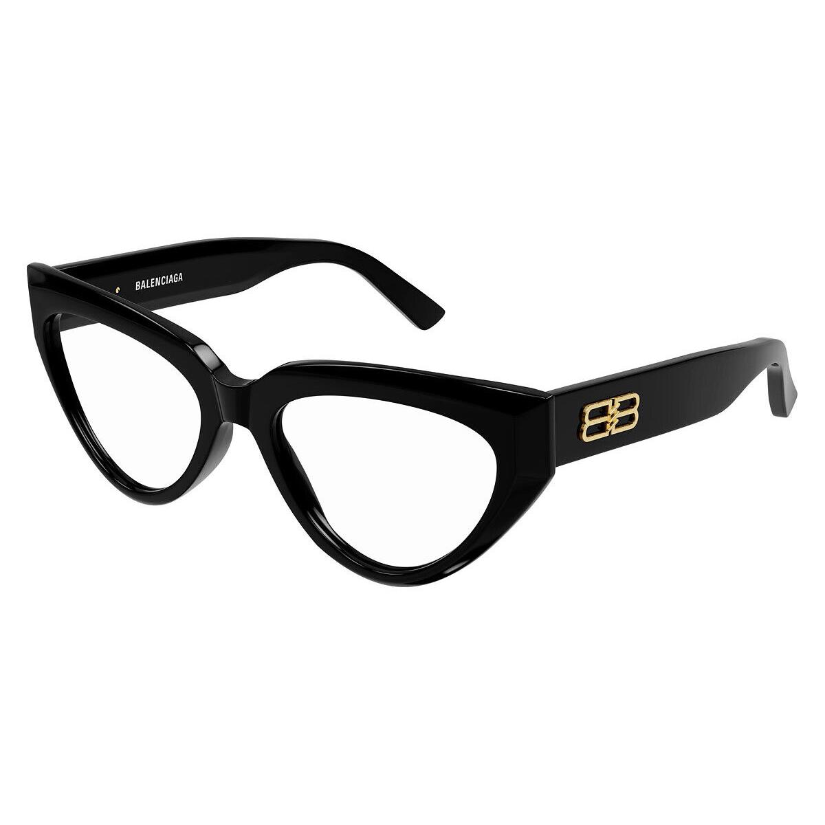 Balenciaga BB0276O Eyeglasses Women Black Cat Eye 53mm