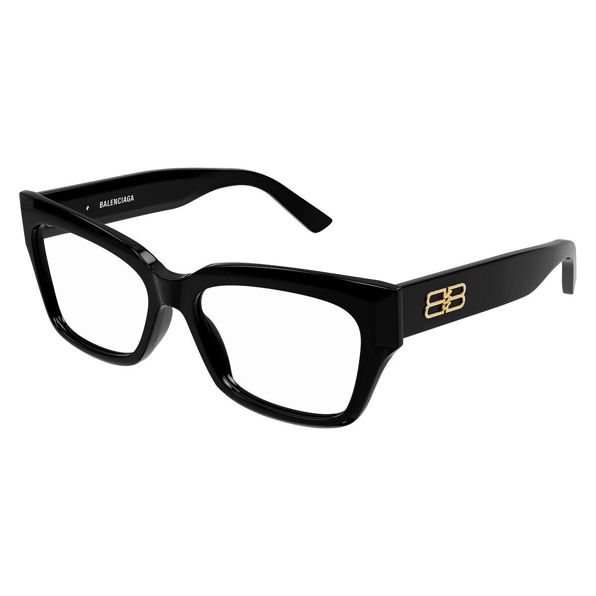 Balenciaga BB0274O Eyeglasses Women Black Square 55mm