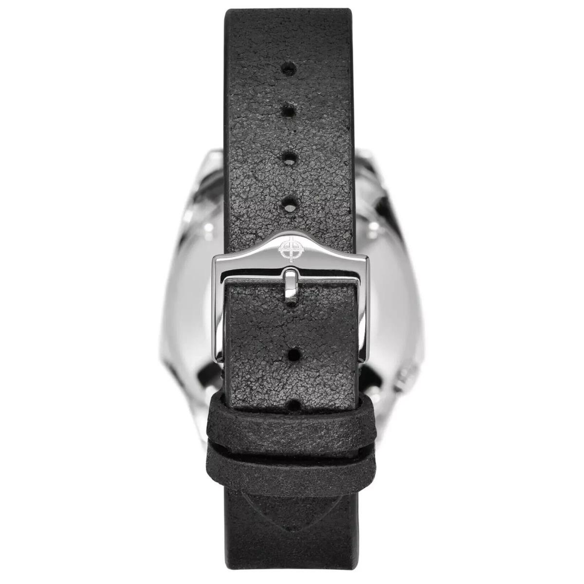 Zodiac Olympos Dress Automatic Black Dial Black Leather Strap Watch ZO9700