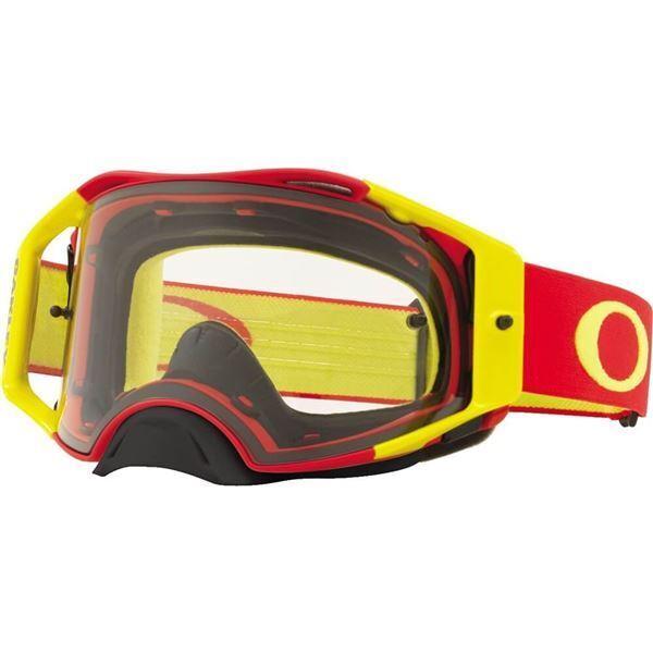 Oakley Airbrake MX Goggles Red Yellow/clear