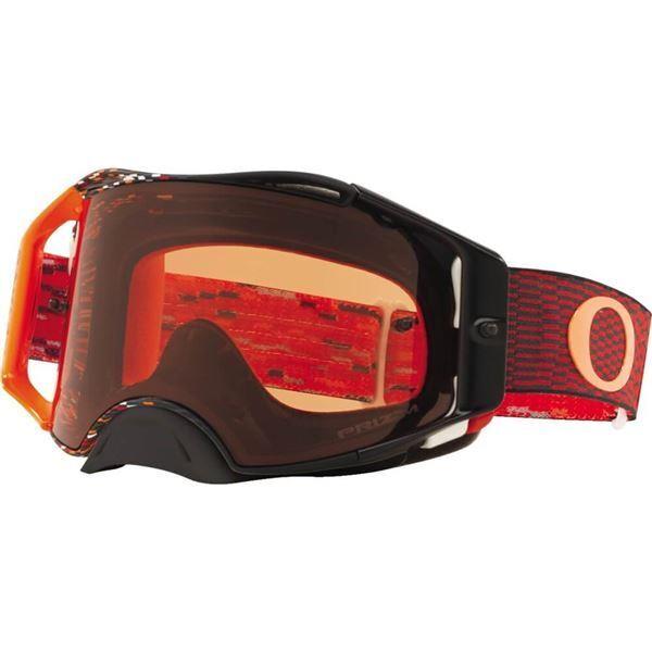 Oakley Airbrake Prizm Equalizer MX Goggles Black Red/prizm MX Bronze