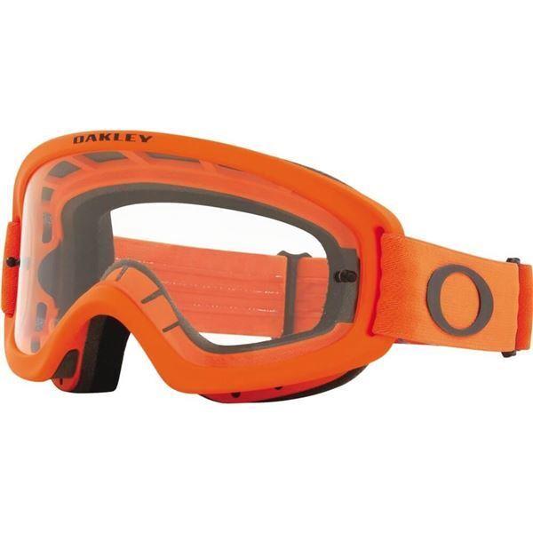 Oakley XS O Frame 2.0 Pro Youth MX Goggles Orange/clear
