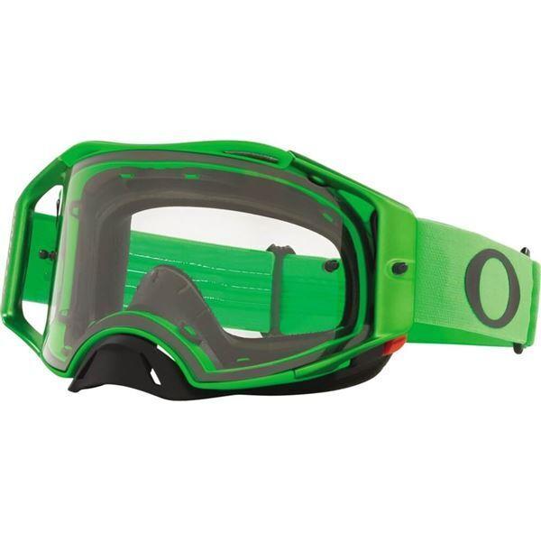 Oakley Airbrake MX Goggles Green/clear