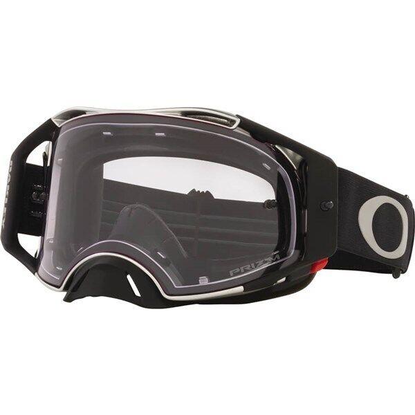 Oakley Airbrake Prizm Tuff Blocks MX Goggles Silver Black/prizm Low Light - Silver Black/Prizm Low Light, Frame: Silver