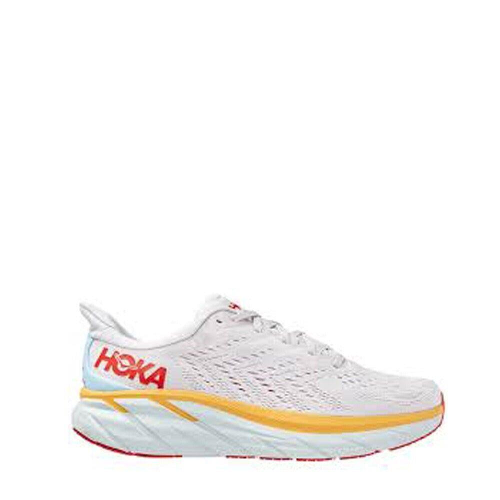 Size 11 - Hoka Women`s 1119393-NCBDB Clifton 8 Nimbus Cloud Yellow Red