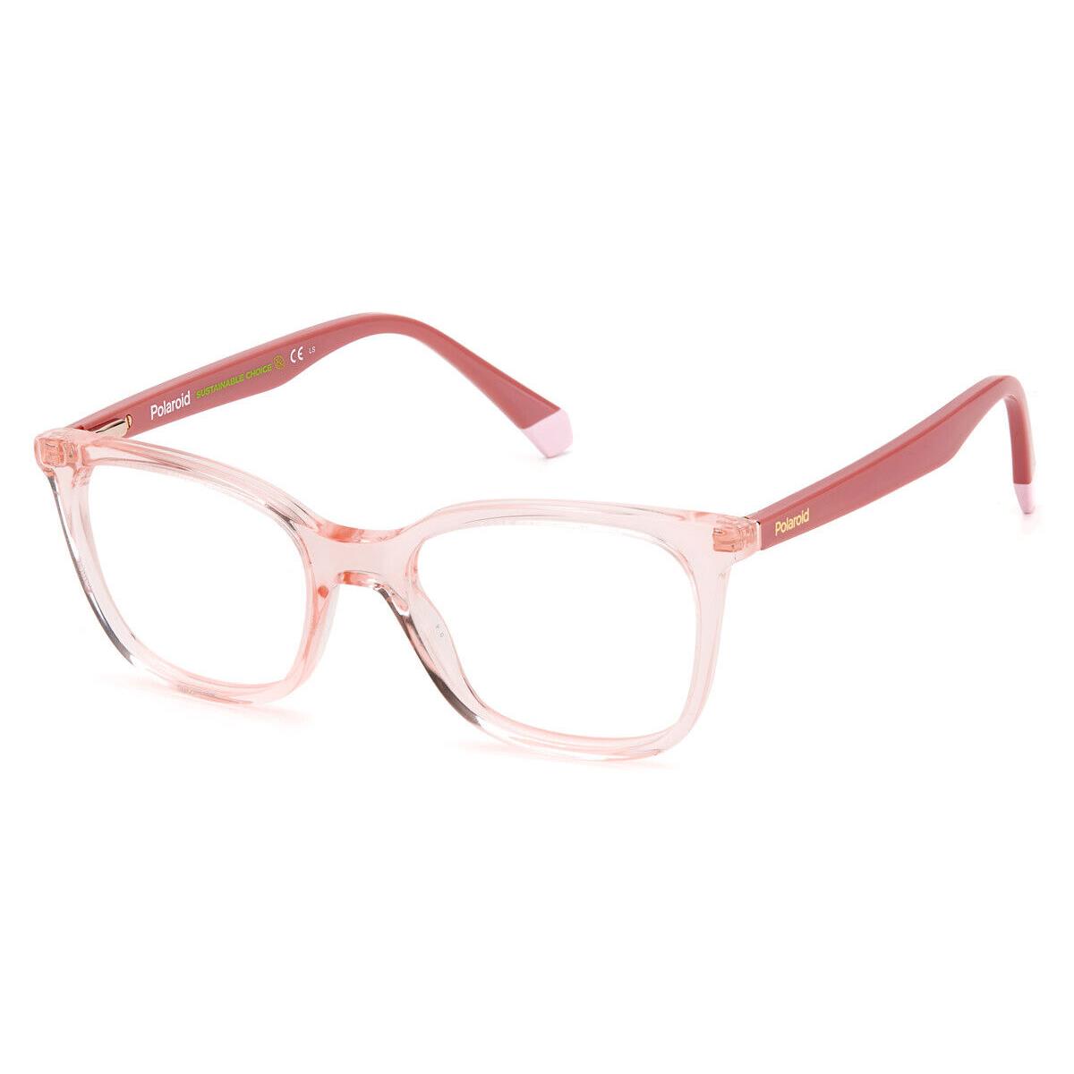 Polaroid D 423 Eyeglasses RX Women Pink Rectangle 51mm