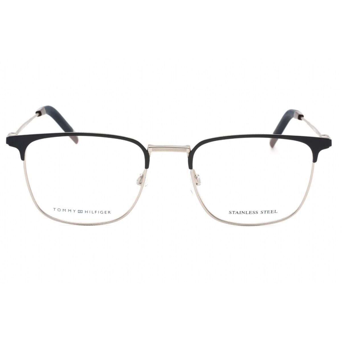 Tommy Hilfiger Men`s Eyeglasses Matte Blue Cat Eye Metal Frame TH 1816 0FLL 00