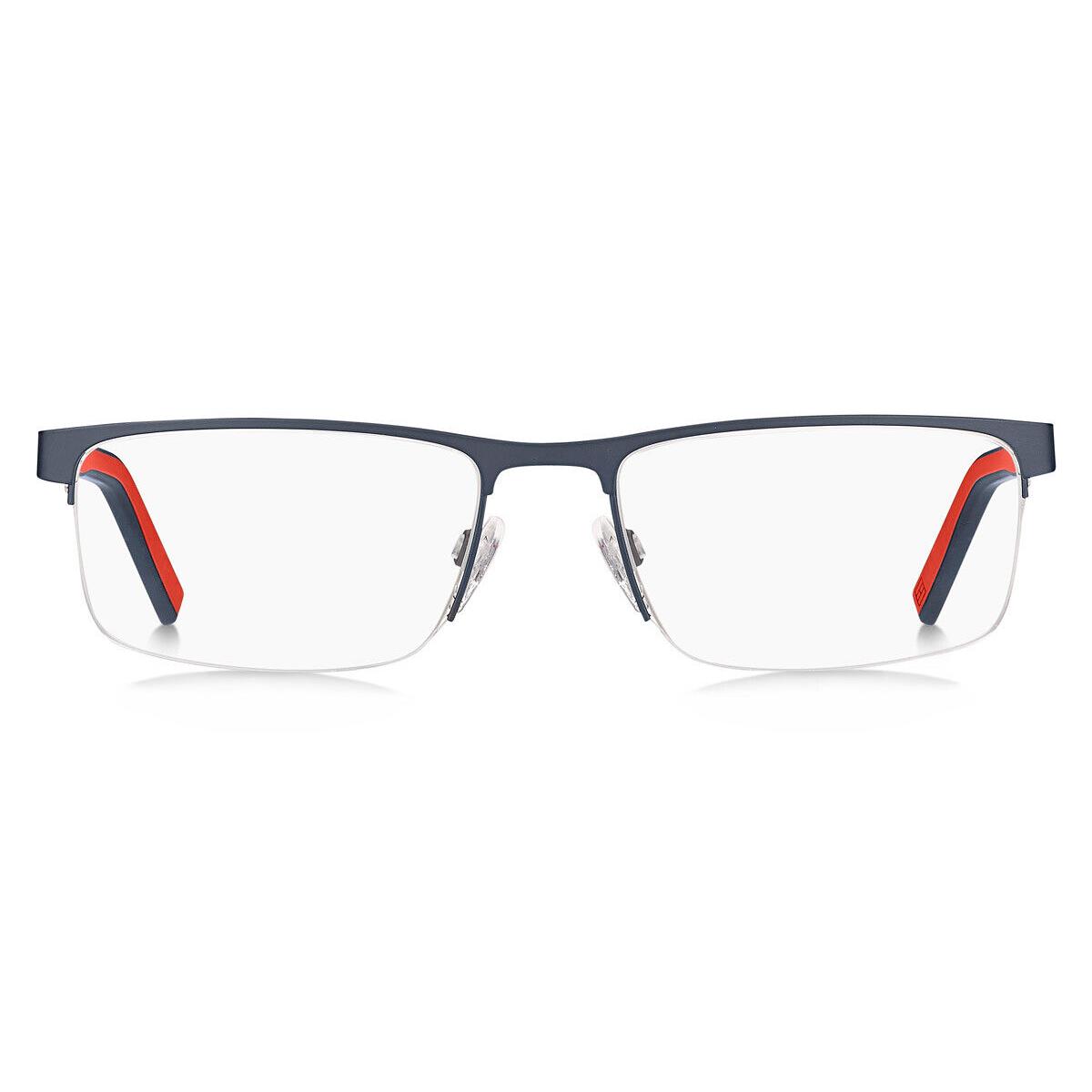 Tommy Hilfiger 1594 Eyeglasses 0FLL Matte Blue Rectangle 55mm