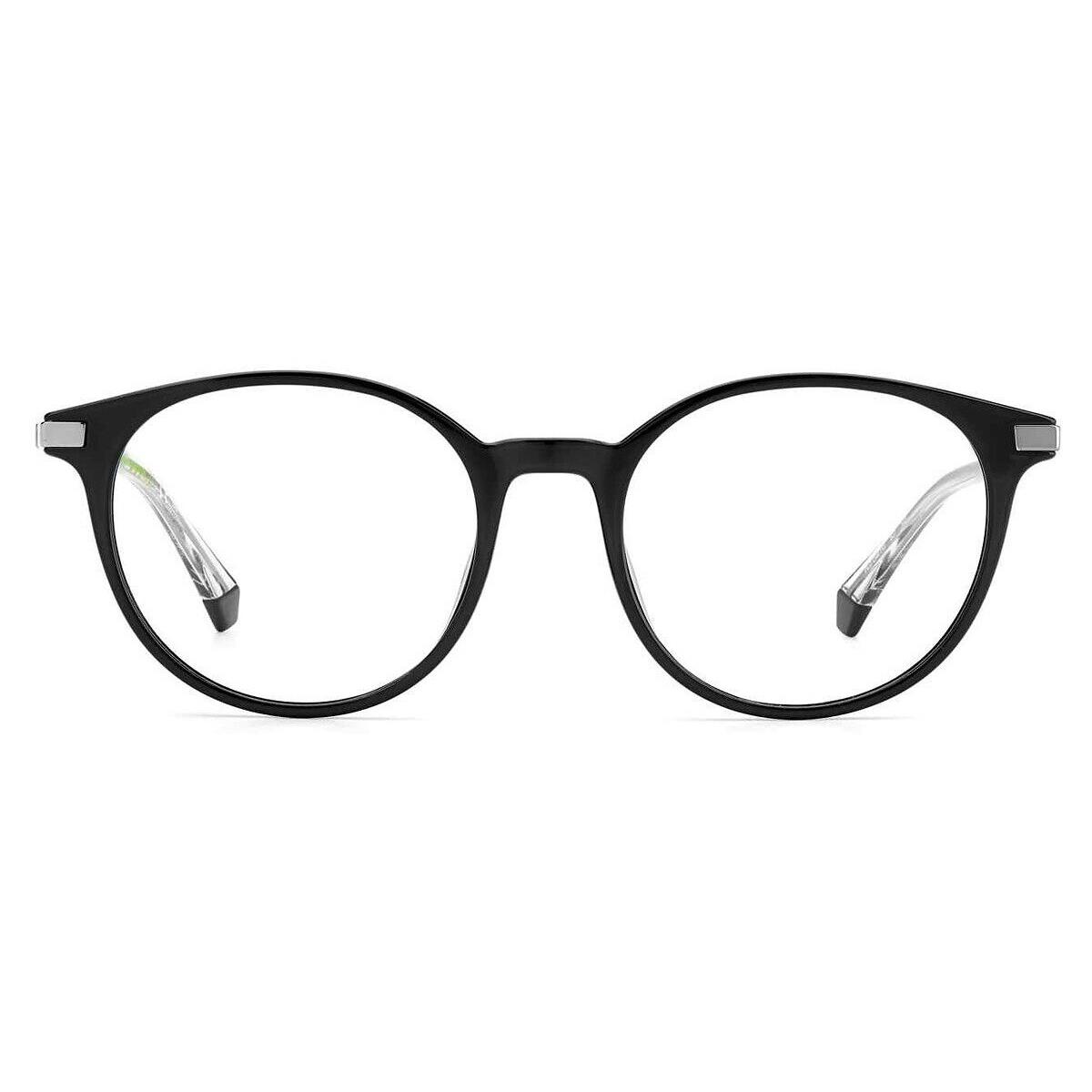 Polaroid Pld D461/G Eyeglasses Unisex Black Round 50mm - Frame: Black, Lens: Demo