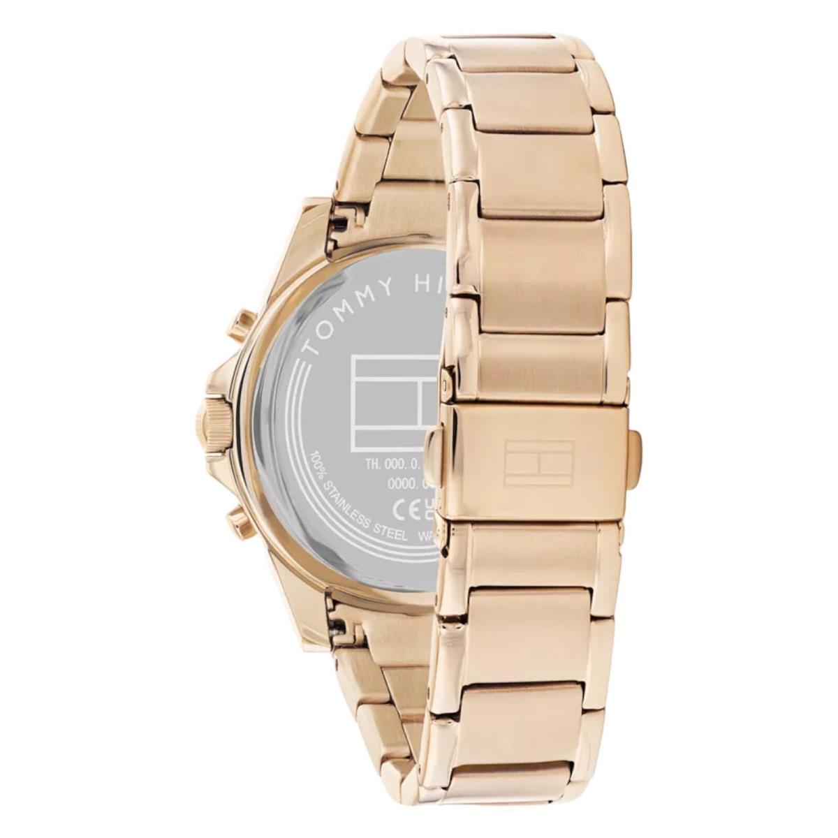 Tommy Hilfiger Women`s Multifunction Carnation Gold-tone Stainless Steel 38mm