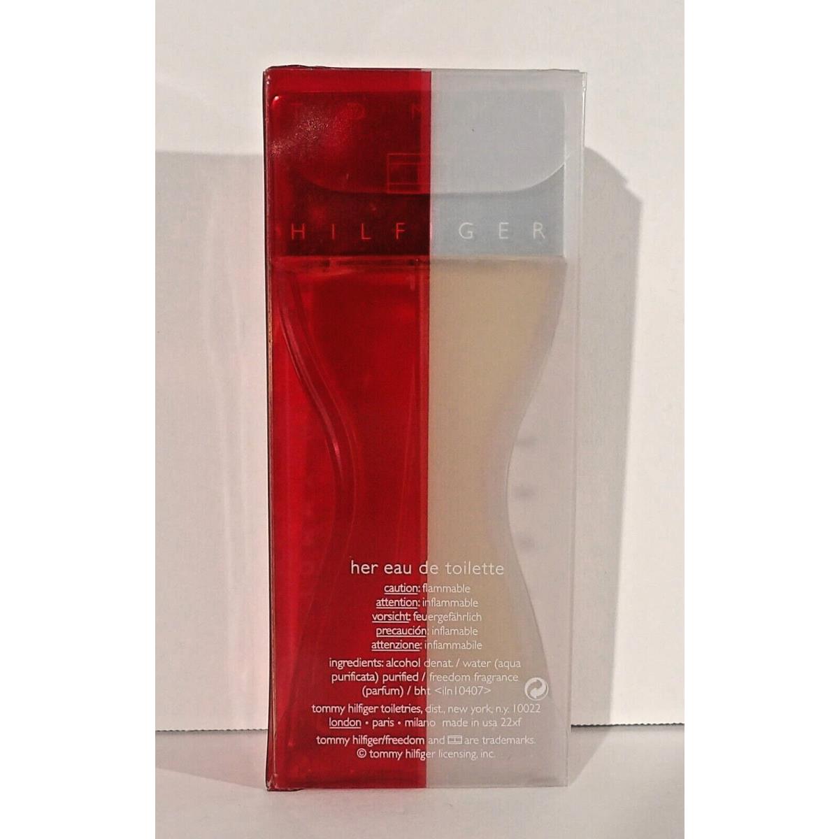 Tommy Hilfiger Freedom Eau de Toilette For Women 1.7 oz Package Wear