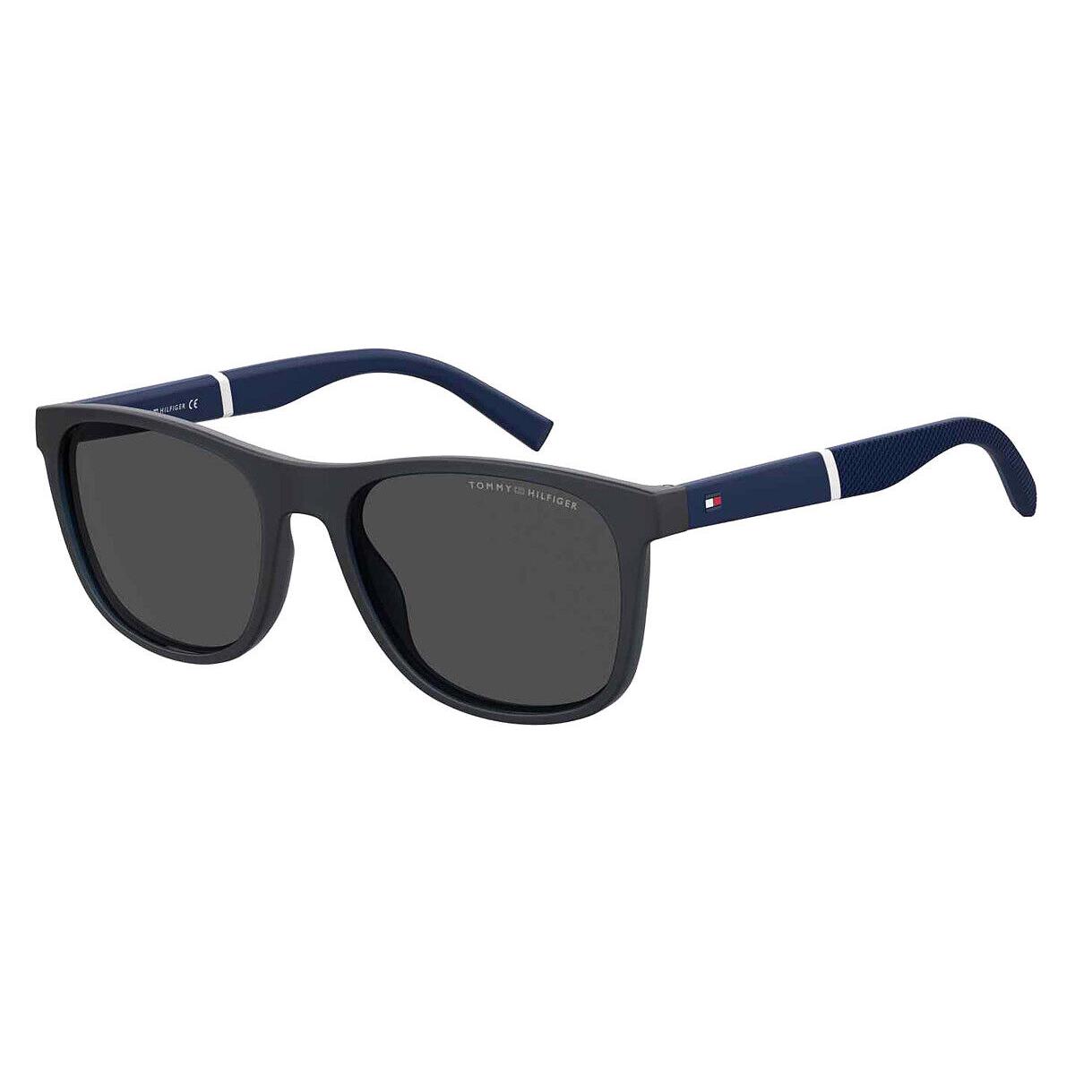 Tommy Hilfiger Thf Sunglasses Men Matte Blue / Gray 54mm
