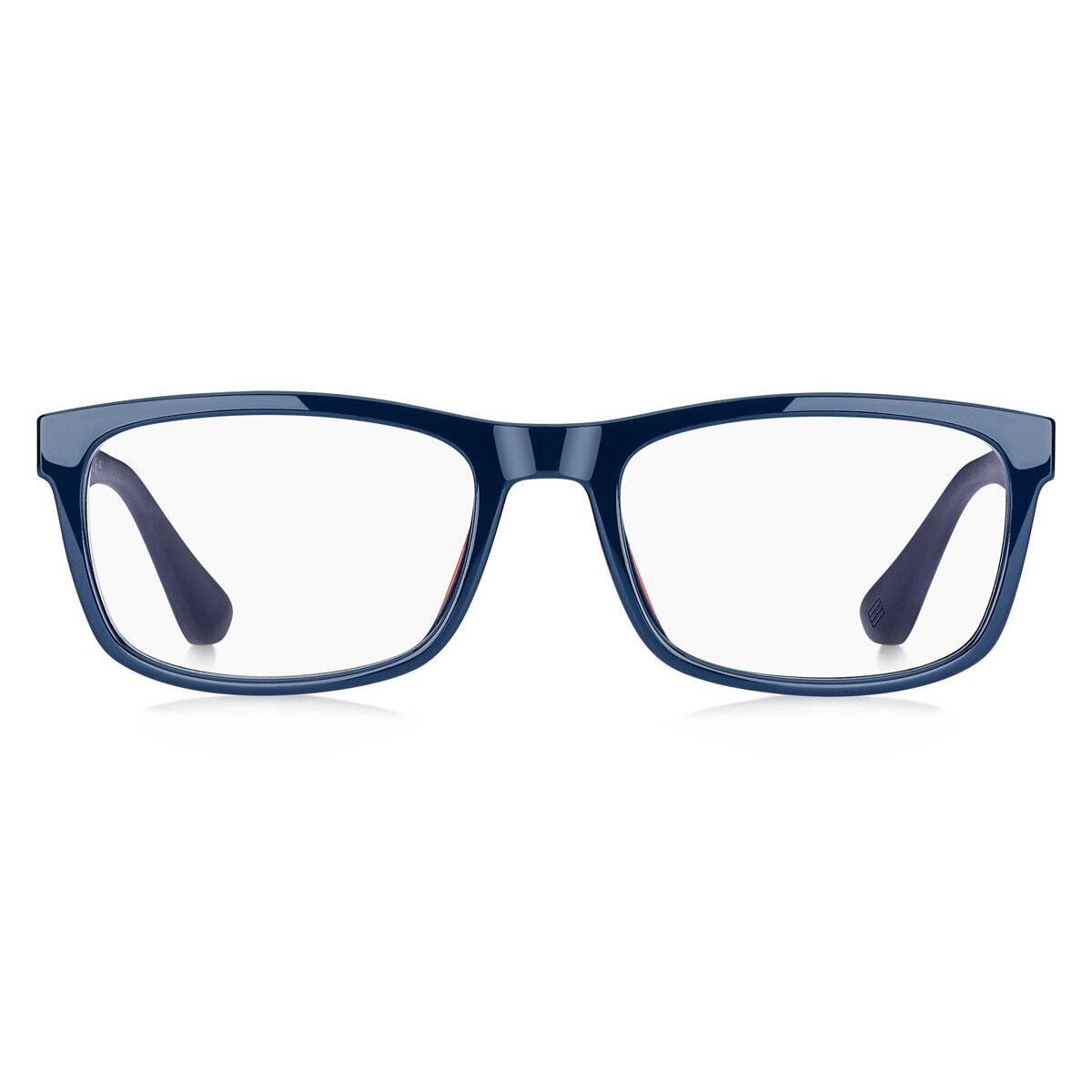 Tommy Hilfiger 1522 Eyeglasses Men 0PJP Blue Rectangle 54mm