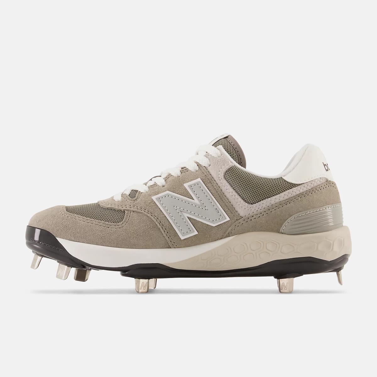 New Womens New Balance Fresh Foam X 574 Grey Suede Softball Shoes