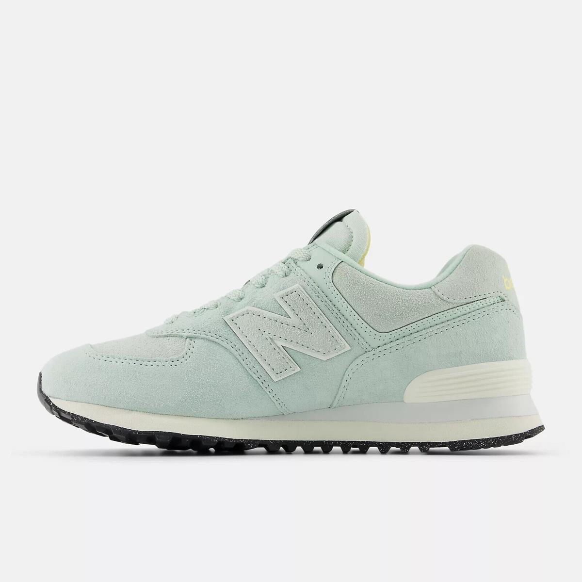 New Mens New Balance 574 Ligth Blue Suede Shoes