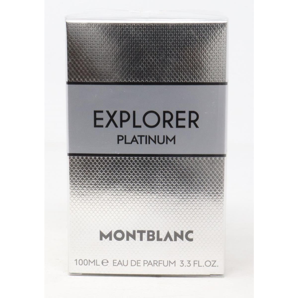 Montblanc Explorer Platinum by Mont Blanc Eau De Parfum 3.3oz/100ml Spray