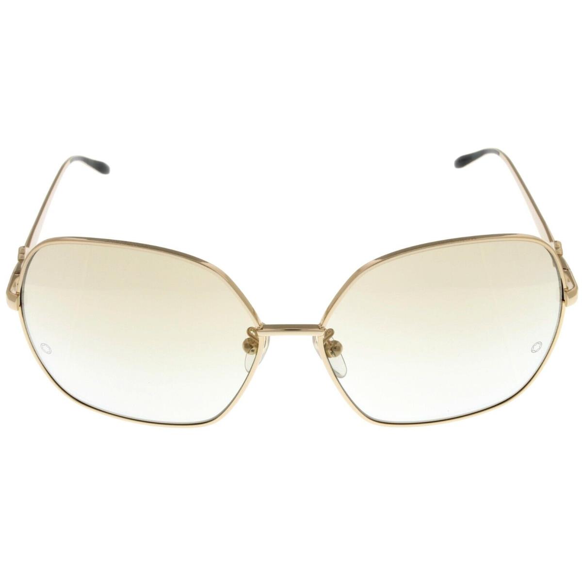 Montblanc Mont Blanc Sunglasses Women Gold MB353S 28F Square