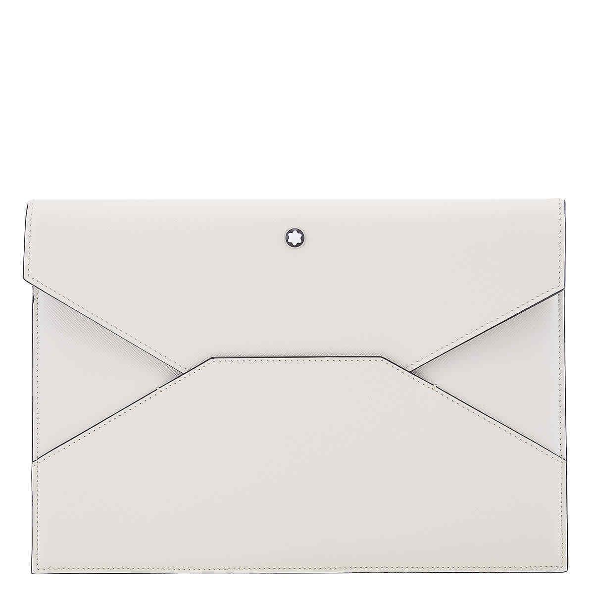 Montblanc Ivory Leather Sartorial Envelope Pouch 130312