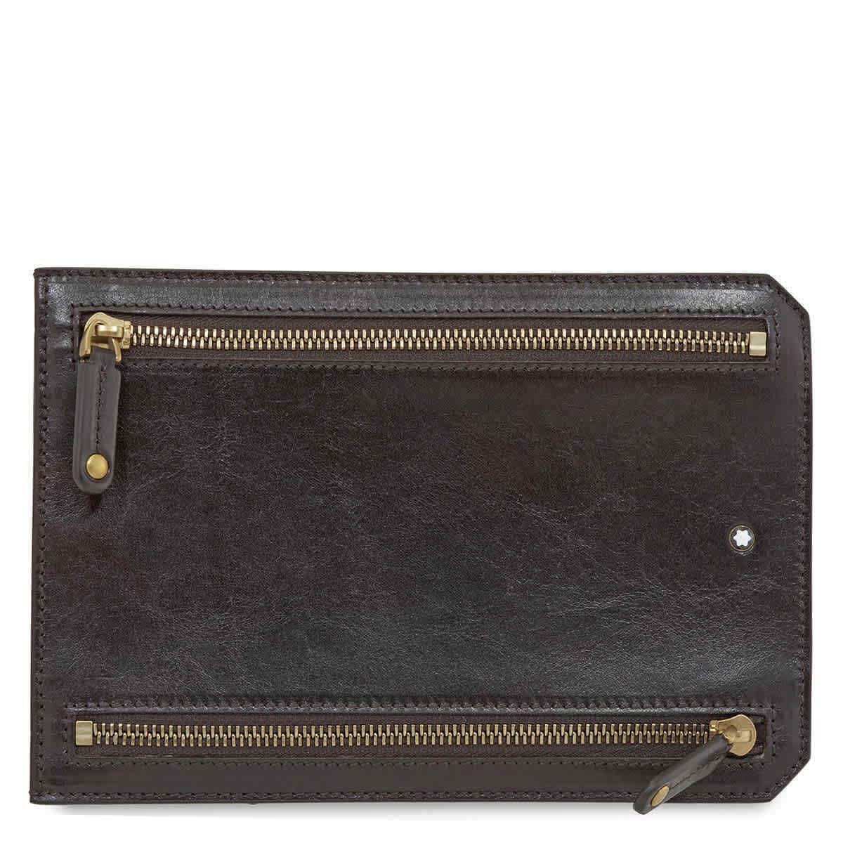 Montblanc 1926 Heritage Multicurrency Pouch- Dark Brown 116837