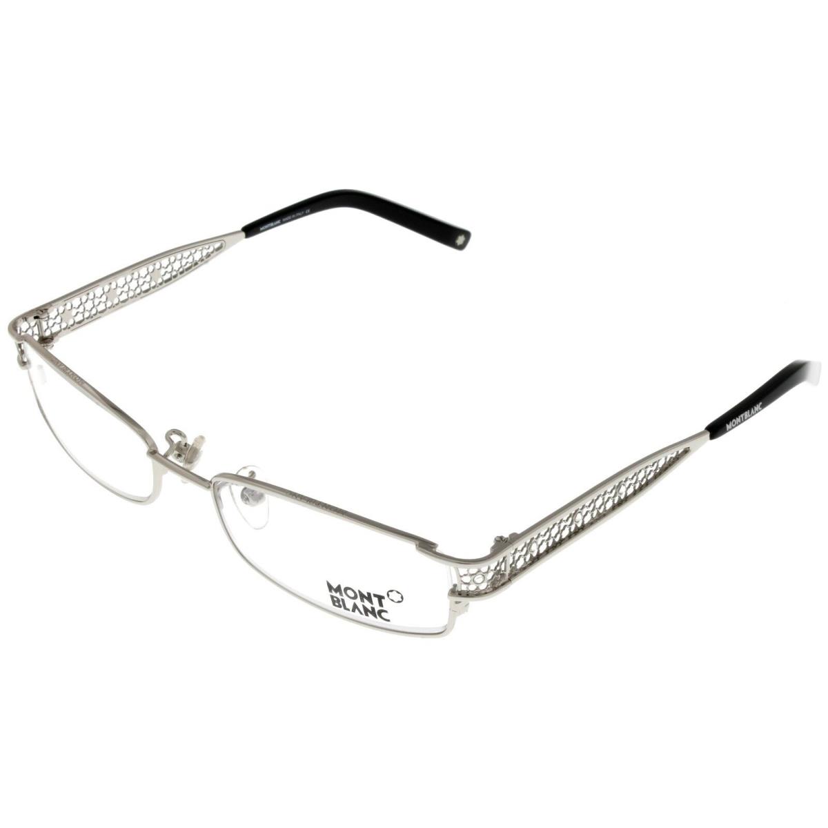 Montblanc Mont Blanc Eyeglasses Frame Women Silver Rectangular MB0152 A92 54