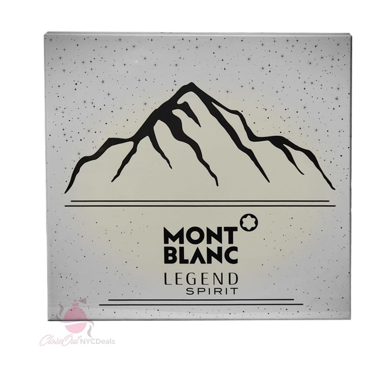 Montblanc Mont Blanc Legend Spirit 3Pc Set For Men-3.3oz Edt Sp+3.3oz Asbalm+s/gel