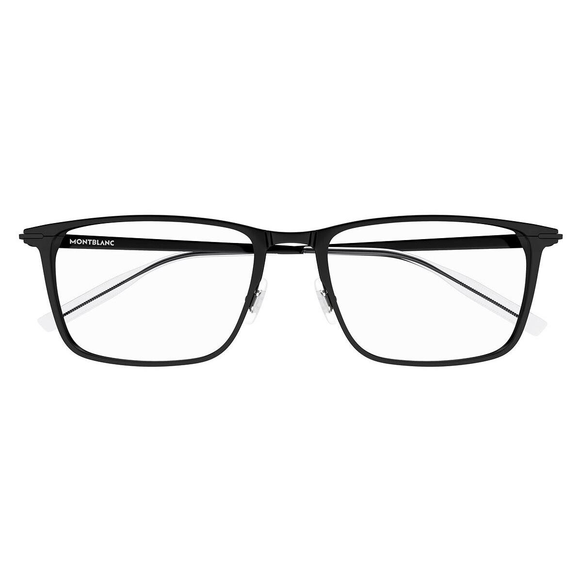 Montblanc MB0285OA Eyeglasses Men Black Square 56mm