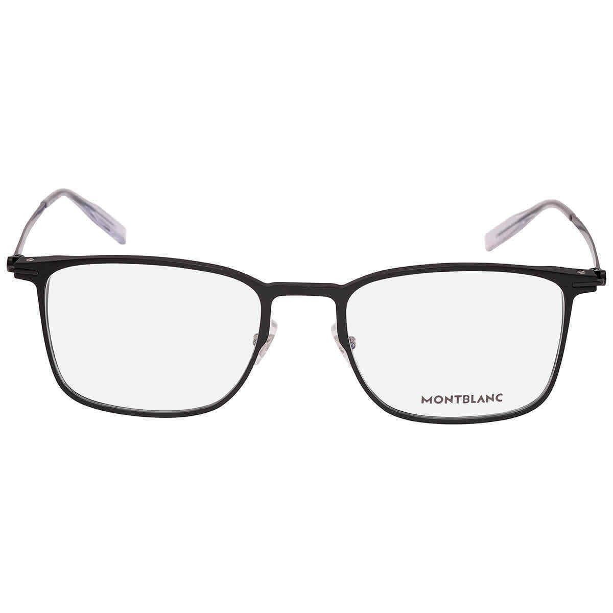 Montblanc Demo Rectangular Men`s Eyeglasses MB0193O 001 55 MB0193O 001 55