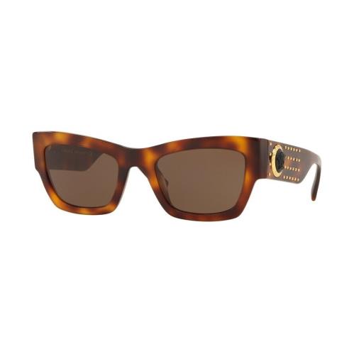 Versace Sunglasses VE4358 529673 Havana Gold/brown Lens 52mm