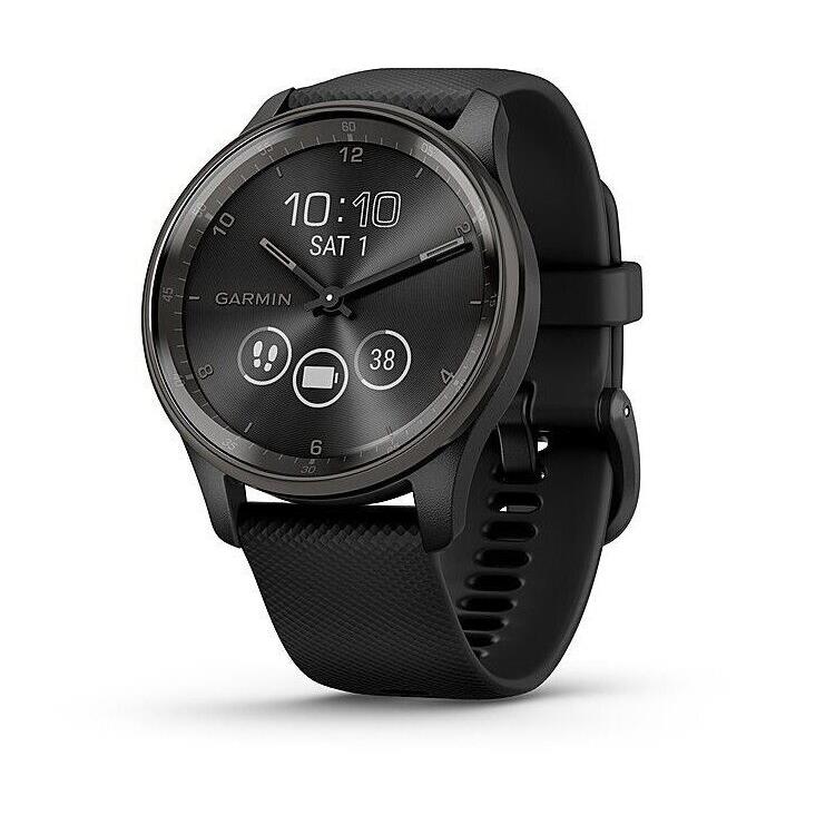 Garmin Vivomove Trend Hybrid Gps Smartwatch with Safety and Tracking Black