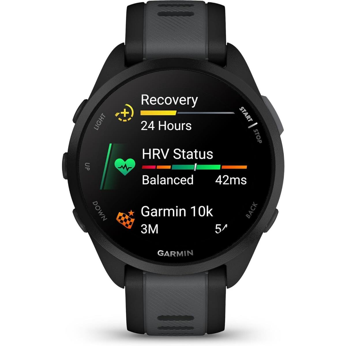Garmin Forerunner 165 Running and Music Gps Smartwatch with Amoled Touchscreen Black