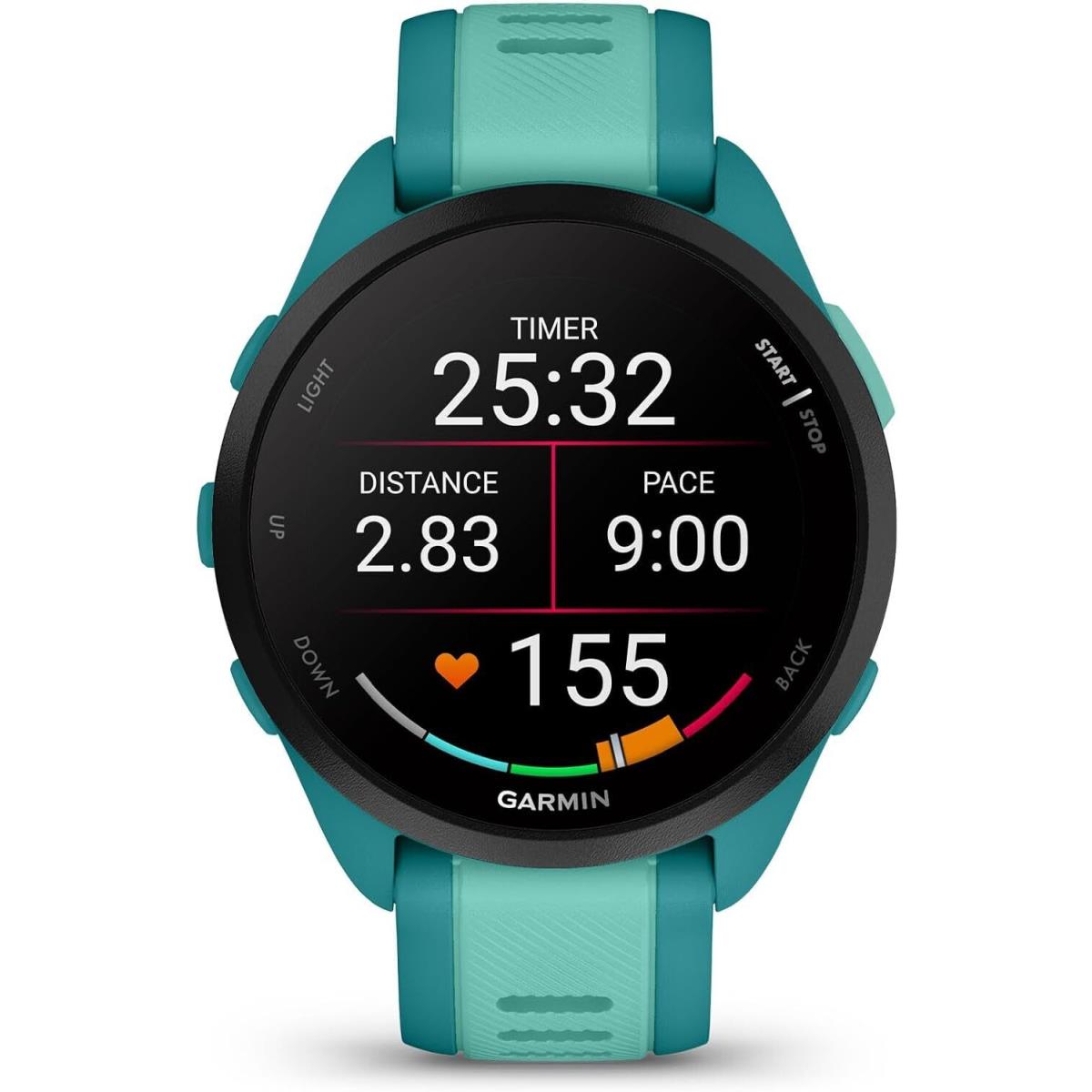 Garmin Forerunner 165 Running and Music Gps Smartwatch with Amoled Touchscreen Turquoise