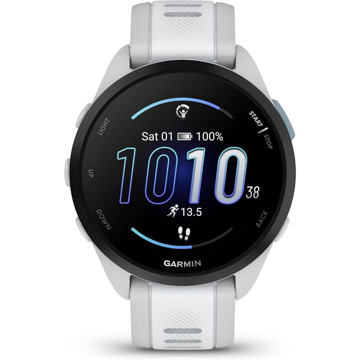 Garmin Forerunner 165 Running and Music Gps Smartwatch with Amoled Touchscreen Whitestone